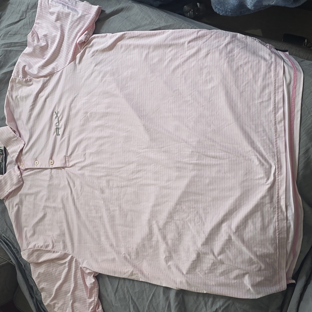 Bundle: Men's Pink (Ralph Lauren Golf) and Navy (Nike Golf) Polo Golf Shirt Set - Picture 10 of 15